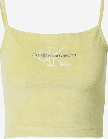 Haut Calvin Klein Jeans en jaune : devant