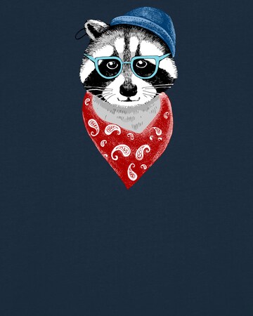T-Shirt 'Waschbär' Watapparel en bleu
