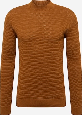 TOM TAILOR Sweater in Brown: front