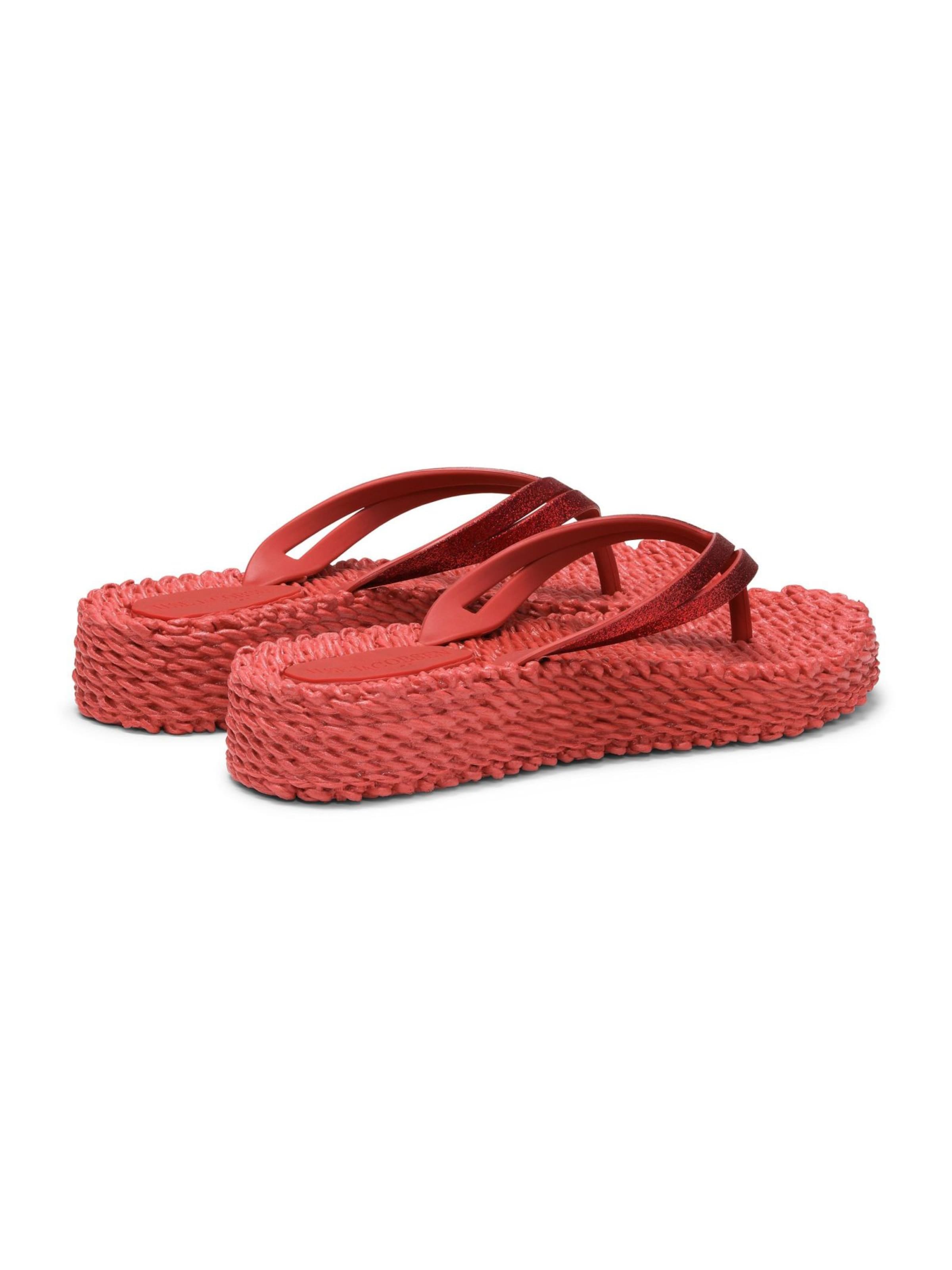 ILSE JACOBSEN Teenslipper 'Cheerful13' in Rood