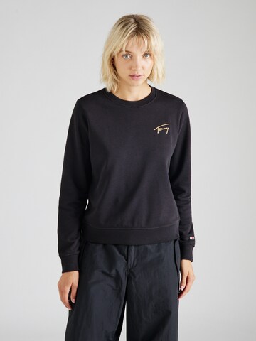 Tommy Jeans Sweatshirt in Black: front