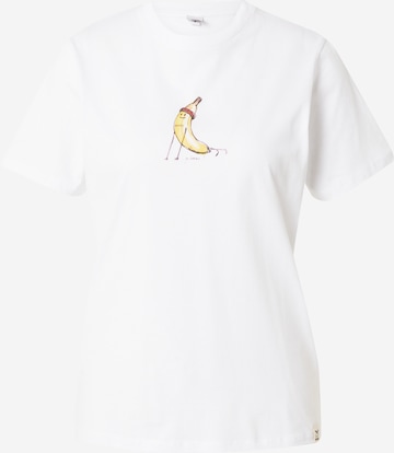 Iriedaily T-Shirt 'Yoganana' in Weiß: predná strana