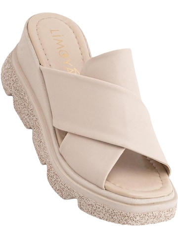 Limoya Mules 'Razia' in Beige: front