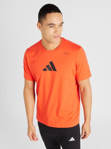 ADIDAS PERFORMANCE Funkcionális felső - piros: elől