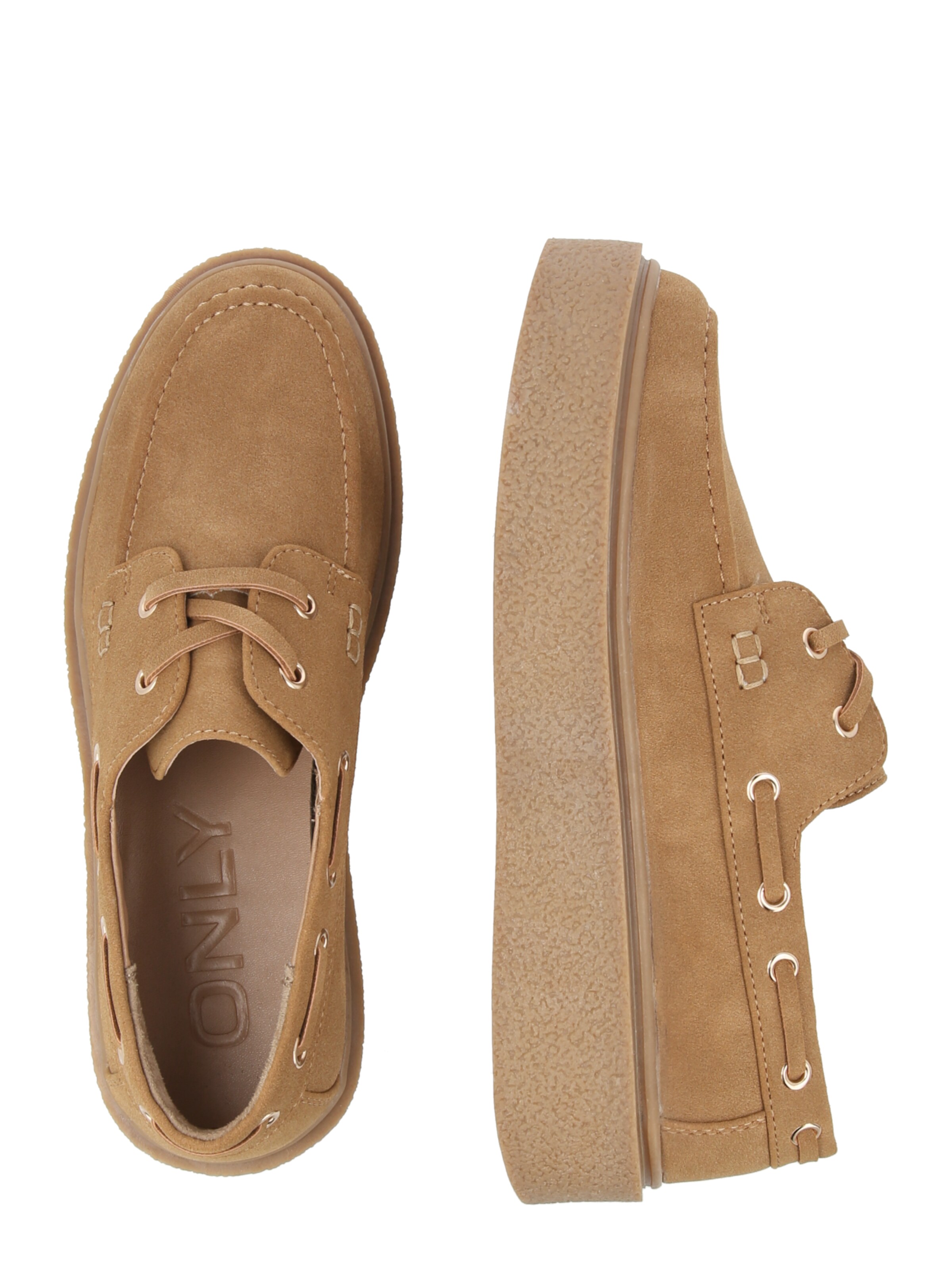 bēšs ONLY Kurpes ar šņorēm