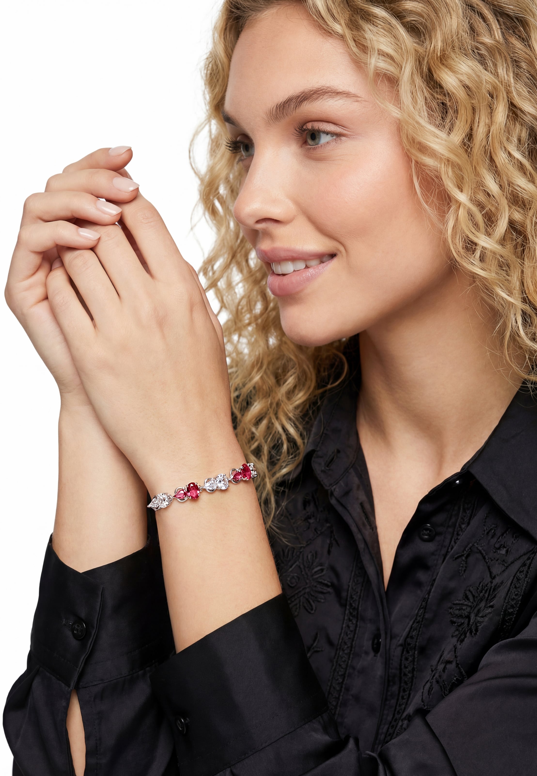 Gaya Armband in Silber: Vorderseite