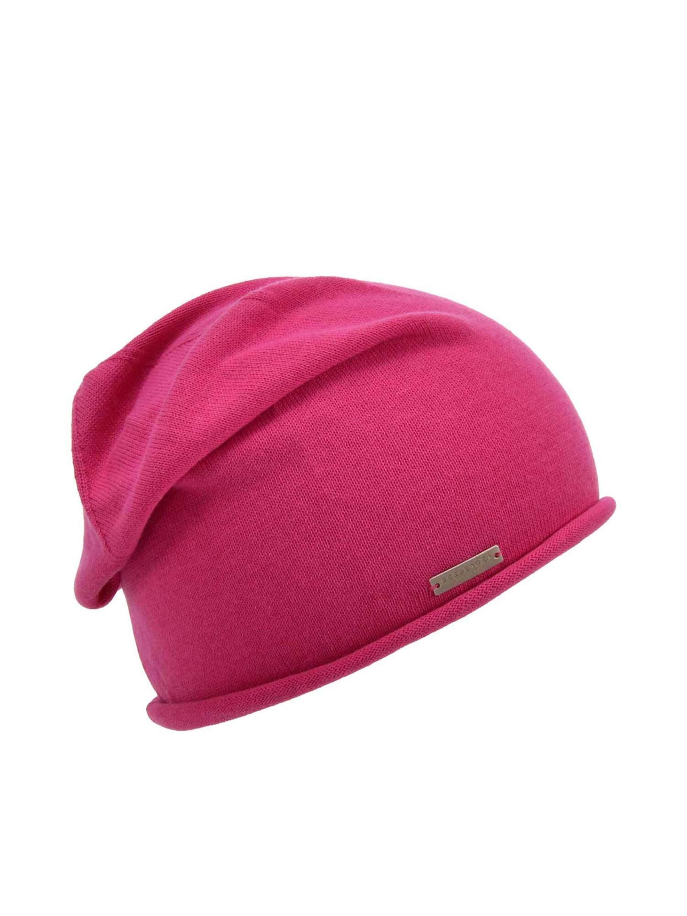 Seeberger Beanie 'Mütze' in Pink: front