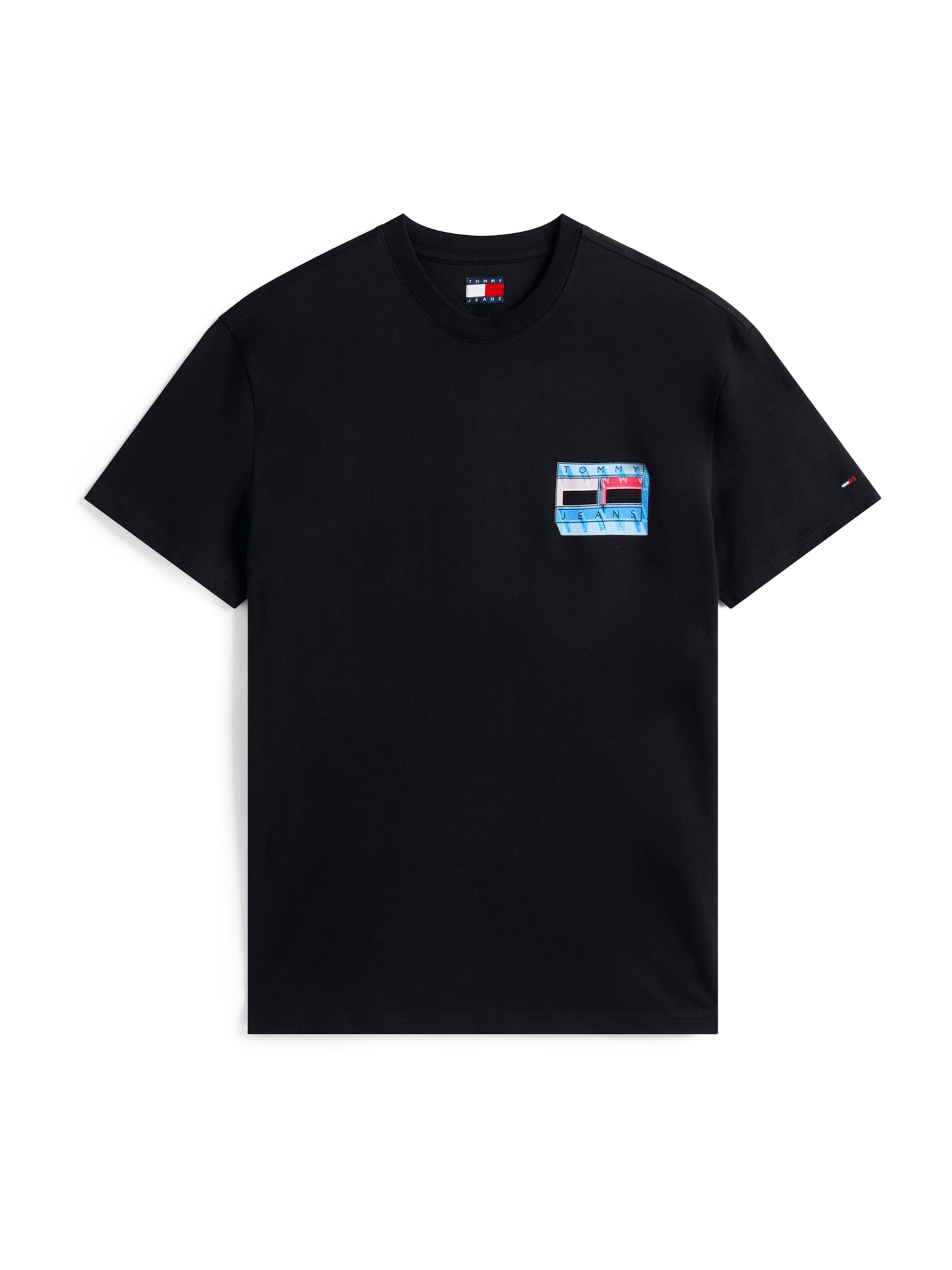 Tricou de la Tommy Jeans pe negru: față