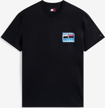 Tricou de la Tommy Jeans pe negru: față