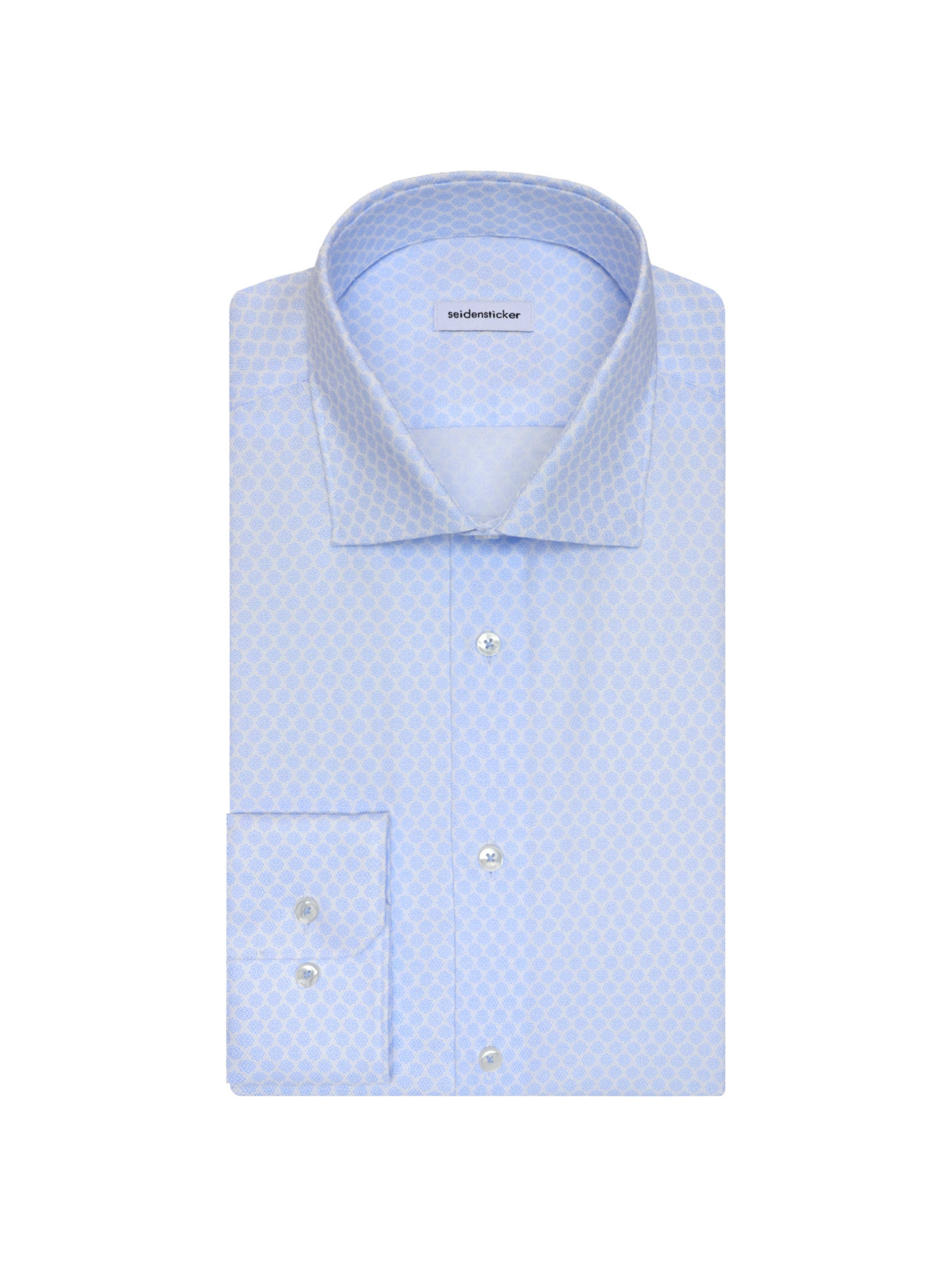 SEIDENSTICKER Regular fit Zakelijk overhemd 'Schwarze Rose' in Blauw