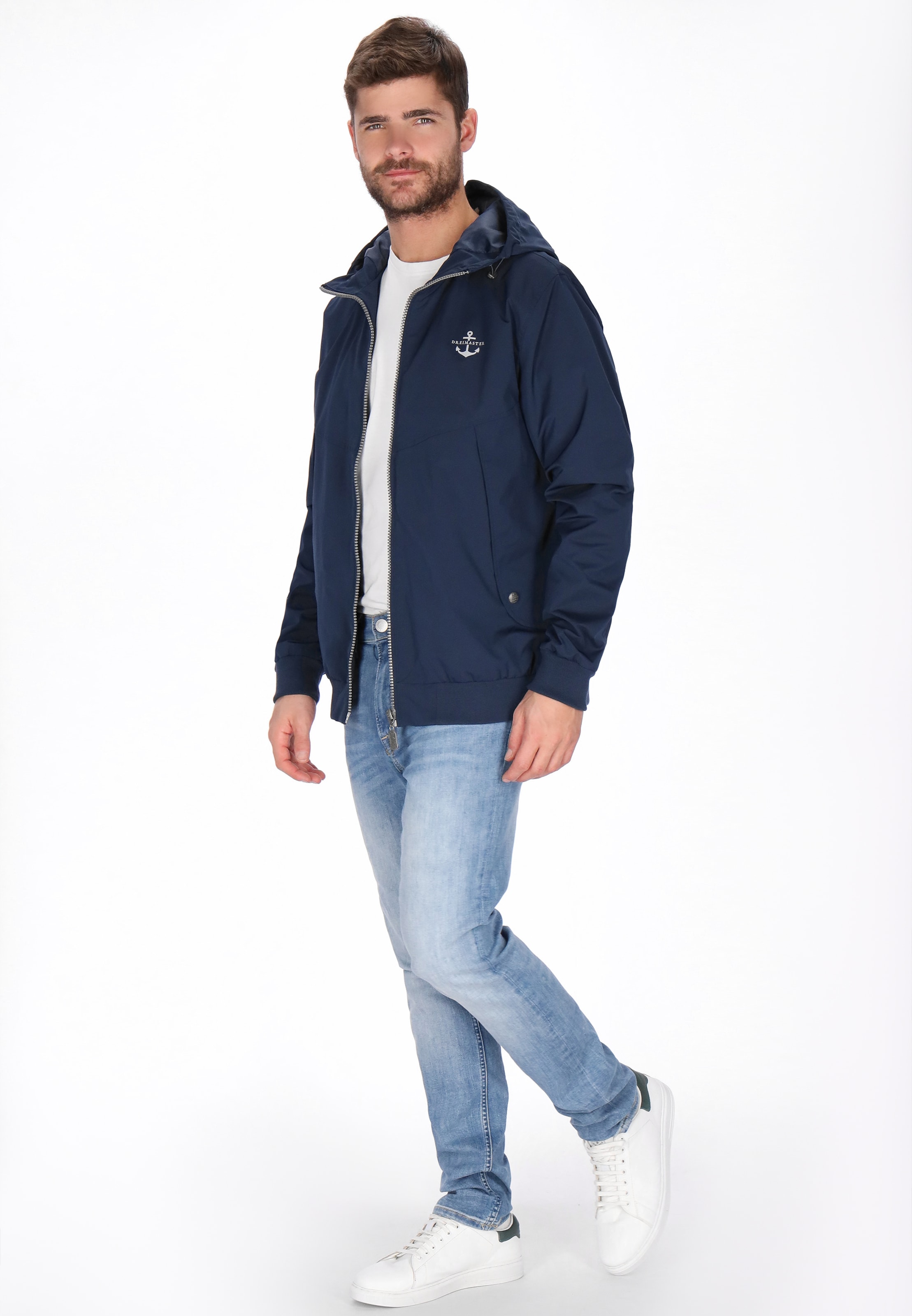 DreiMaster Maritim - Casaco meia-estação em azul