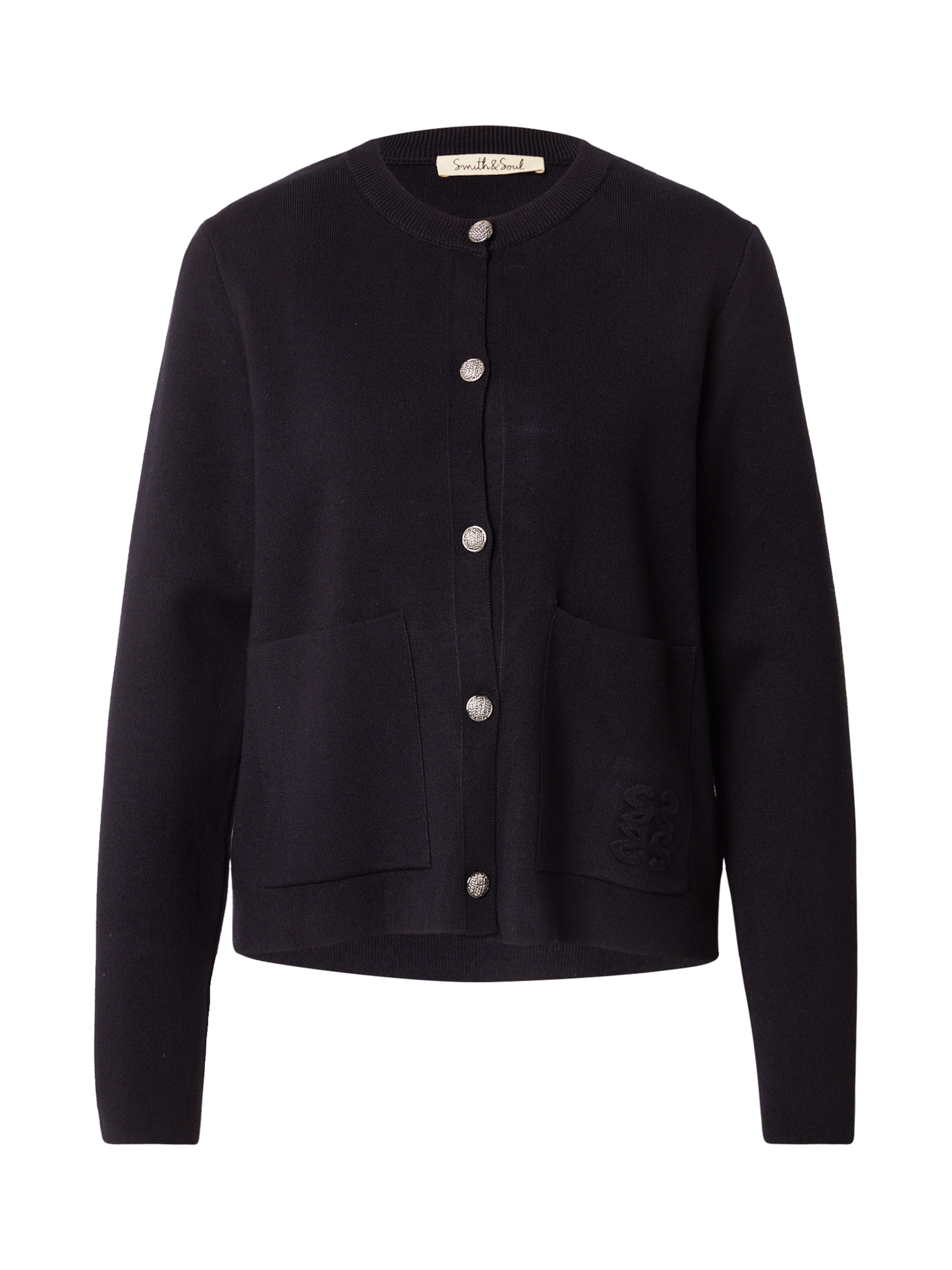 Smith&Soul Knit cardigan in Black: front