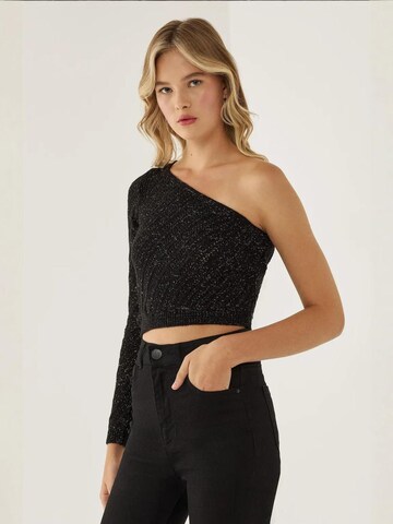 Hiccup - Pullover em preto: frente