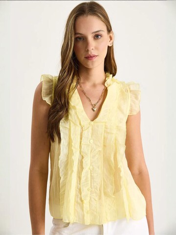 Bianco Lucci Blouse in Geel
