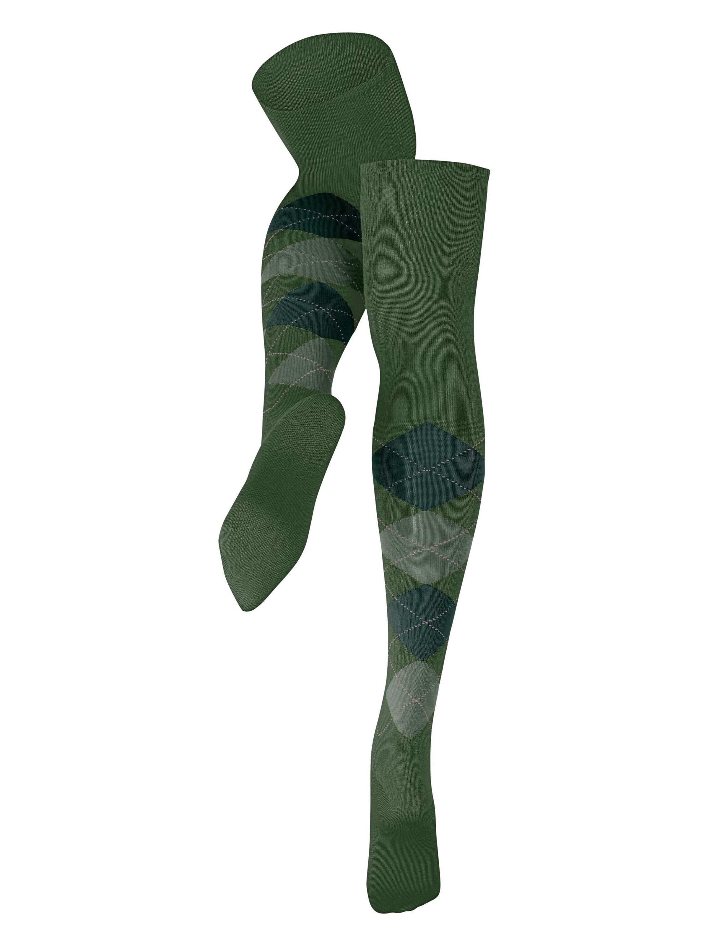 BURLINGTON Overknee Strümpfe 'Marylebone'‌‌‌‌‌‌‌‌‌‌ in Grün