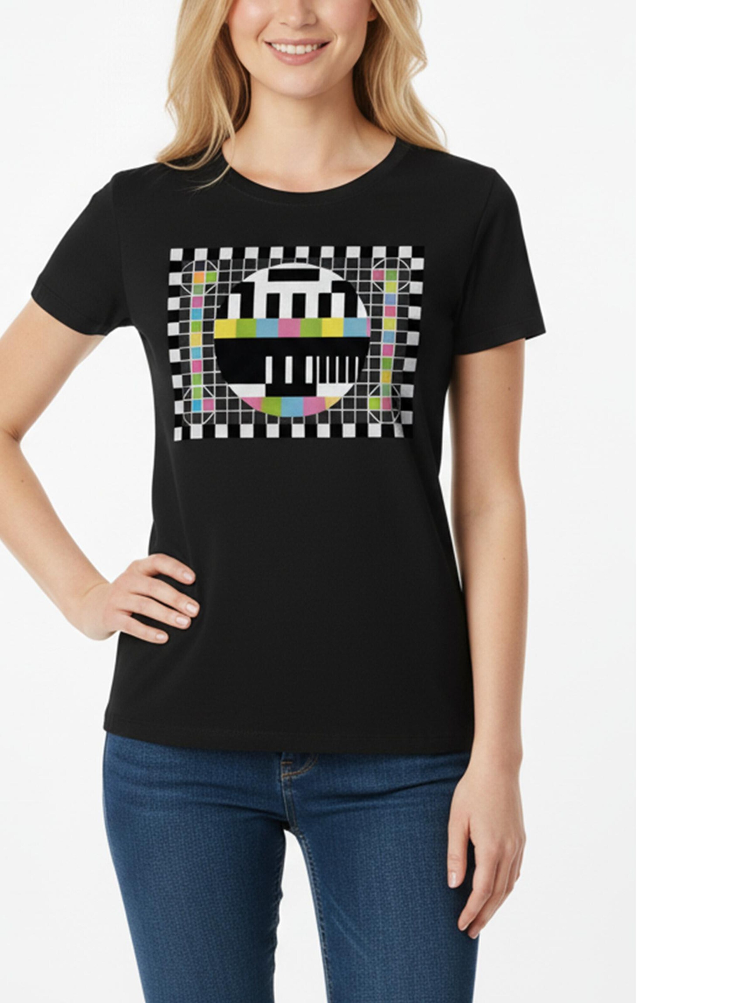 MAKAYA Shirt 'Testbild' in Black
