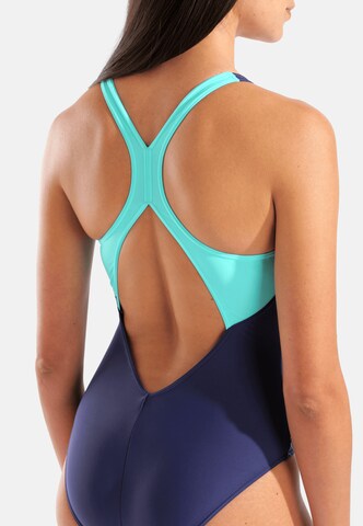 ARENA Bralette Sports swimsuit 'Grid V Back' in Blue