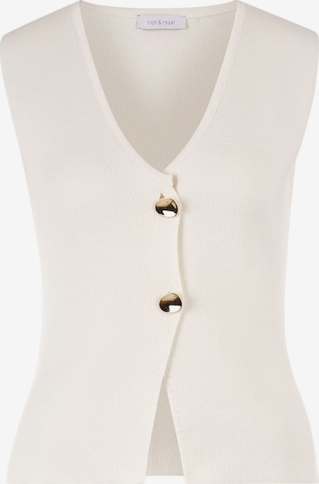 Vestă Rich & Royal pe alb murdar, Vizualizare produs