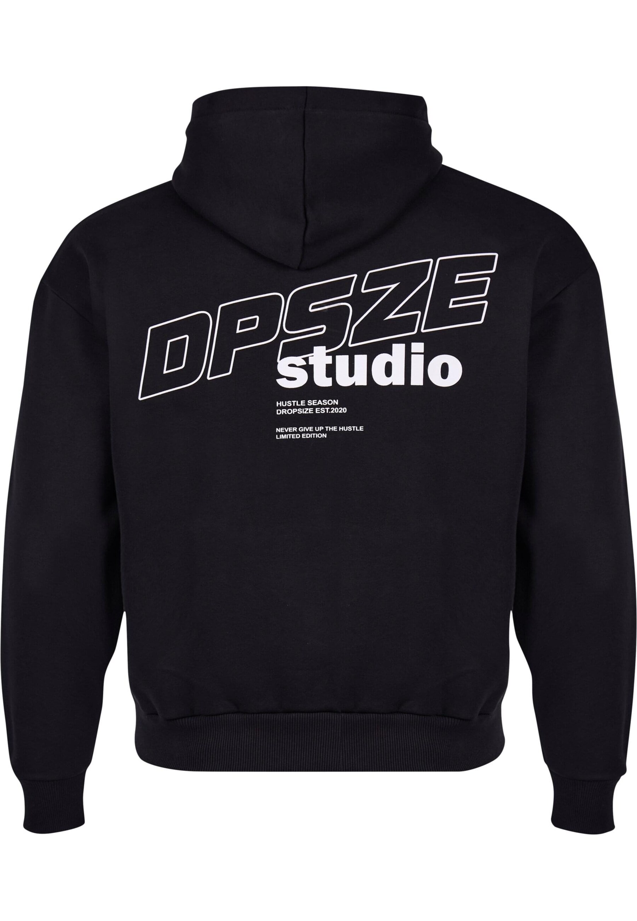 Dropsize Sweatshirt 'Hustle' in Schwarz