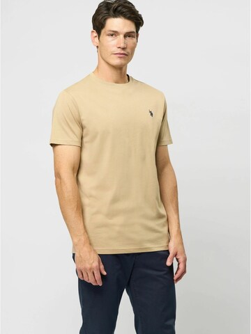 U.S. POLO ASSN. T-Shirt 'Arjun' in Beige