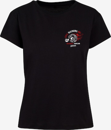 Merchcode Shirt 'Park Fields - City Slicker' in Zwart: voorkant