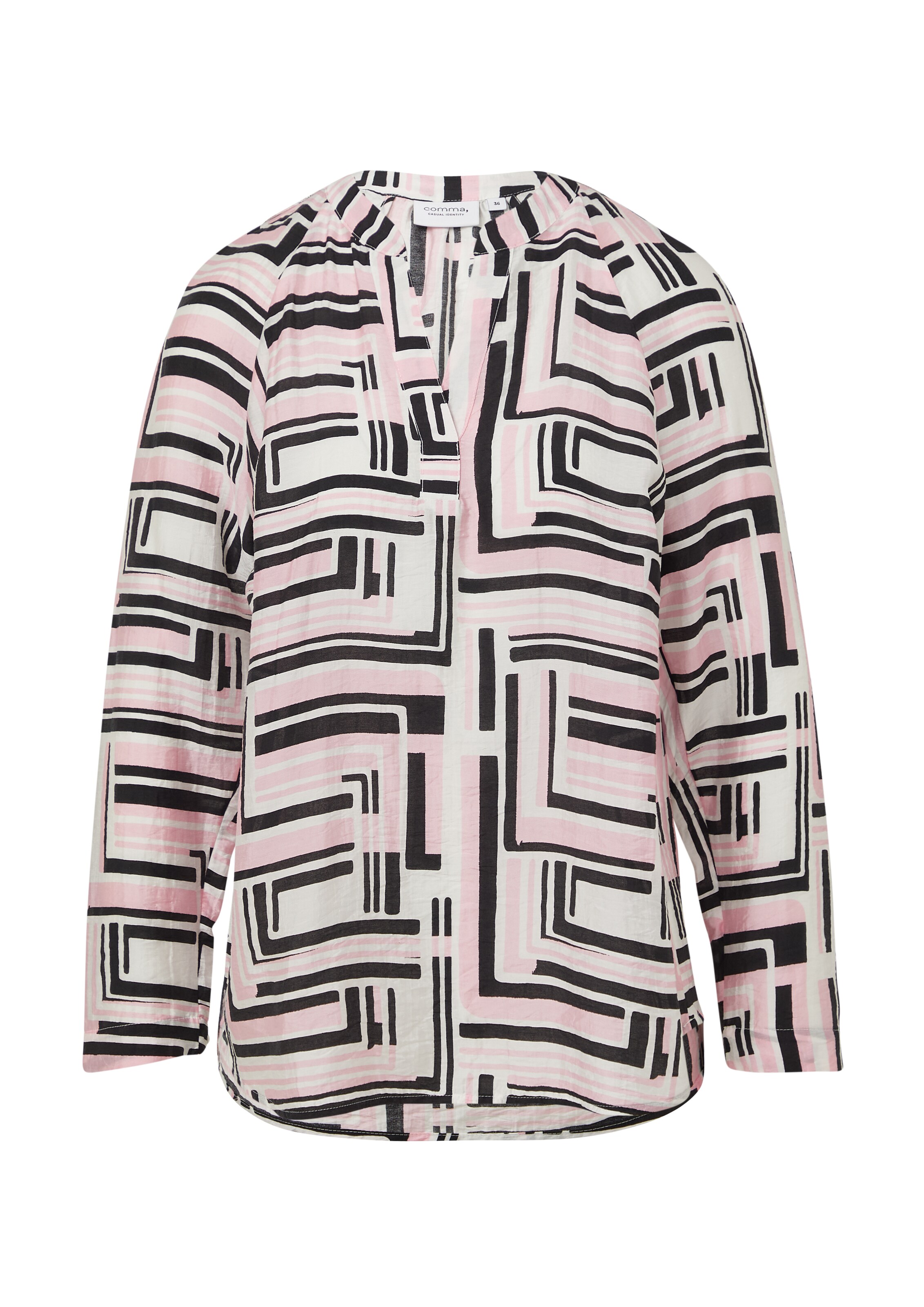 COMMA Μπλούζα σε λευκό: μπροστά