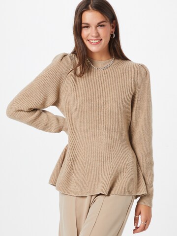 ONLY Sweter 'STACY' w kolorze beżowy: przód