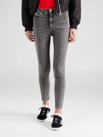 Calvin Klein Jeans Skinny Jeans 'HIGH RISE SUPER SKINNY ANKLE' in Grau: predná strana