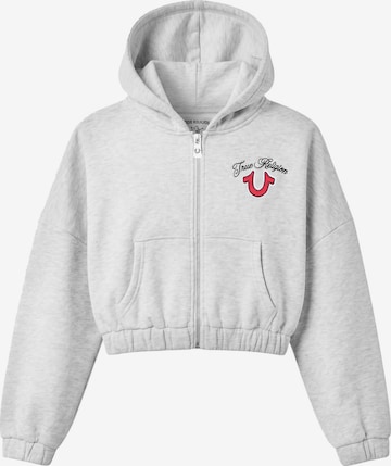Veste de survêtement 'Applique' True Religion en gris : devant