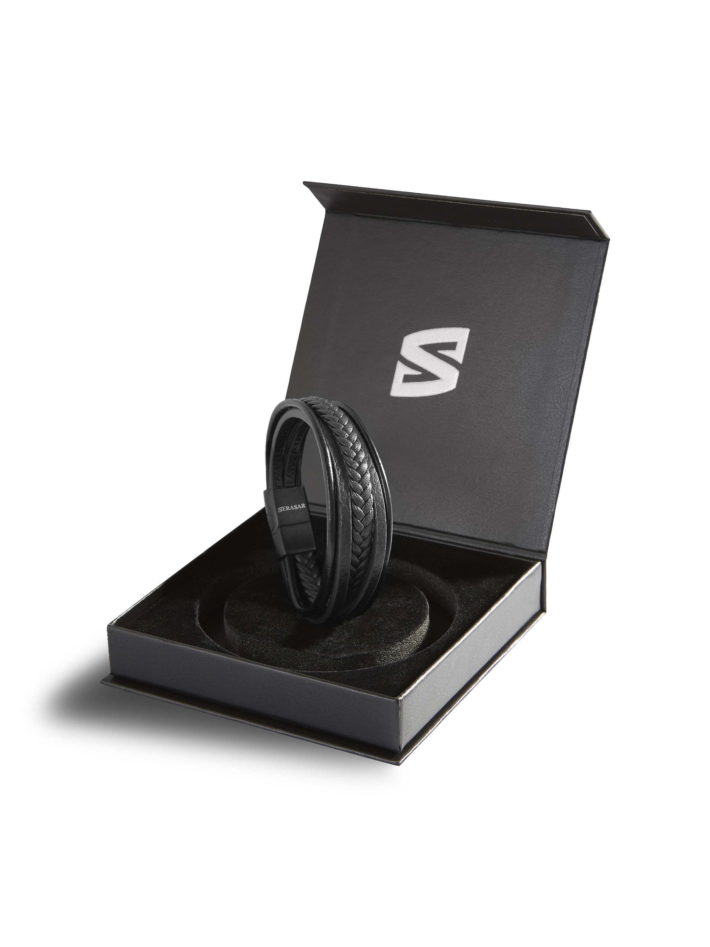 Bracelet 'Braid' SERASAR en noir