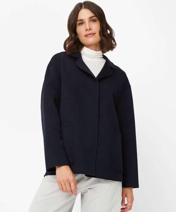 BRAX Between-Seasons Coat 'EATON' in Blue: front