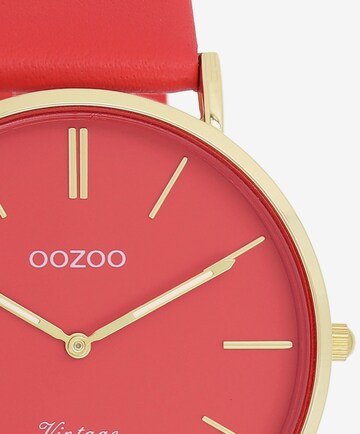 OOZOO Analog Watch in Red