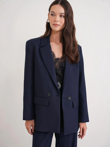 Blazer MixRay en bleu : devant