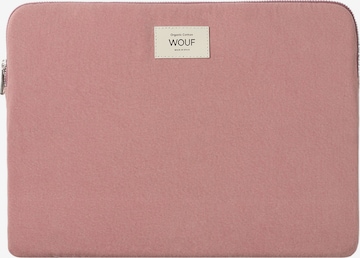 Wouf Laptop Bag in Pink: front