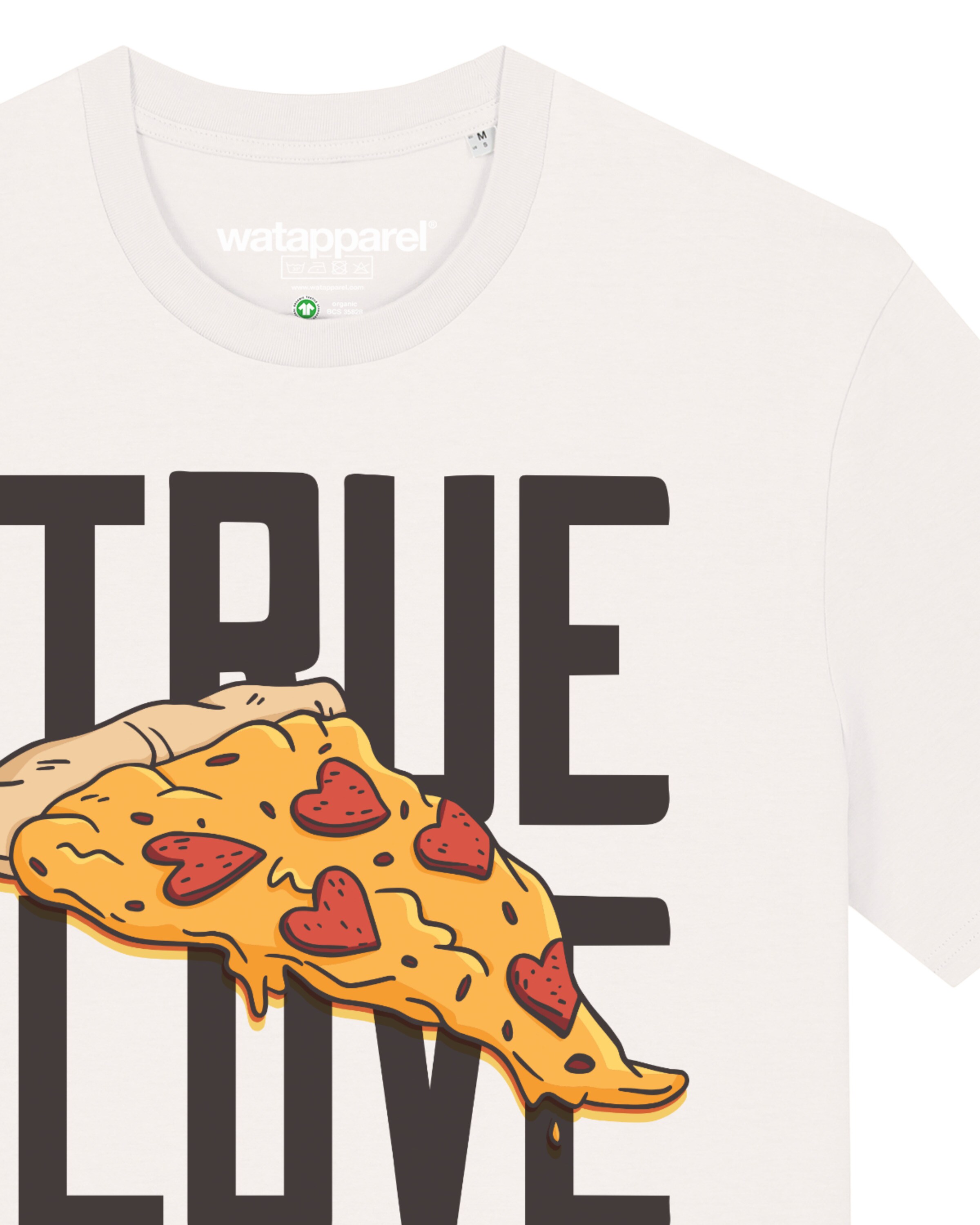 Maglietta ' True Love ' di Watapparel in bianco