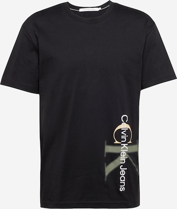 T-Shirt Calvin Klein Jeans en noir : devant