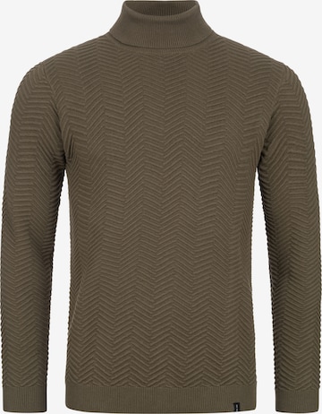 INDICODE JEANS Trui 'Saini' in Groen: voorkant