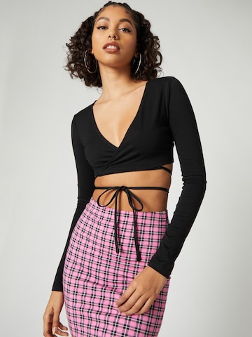 SHYX - Camisa 'Penelope' em preto: frente