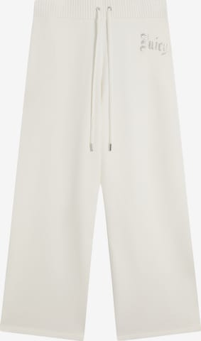 Juicy Couture Wide Leg Hose in Weiß: Vorderseite