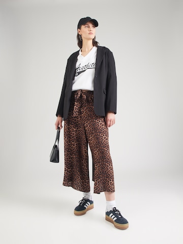 Herrlicher Wide leg Trousers 'Nelanie' in Brown