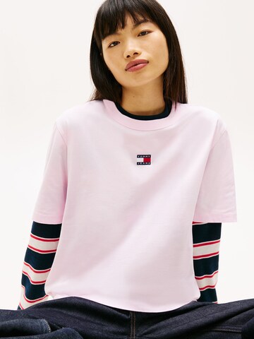 Maglietta di Tommy Jeans in rosa