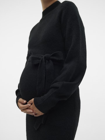 Vero Moda Maternity Gebreide jurk 'VMMPippa' in Zwart