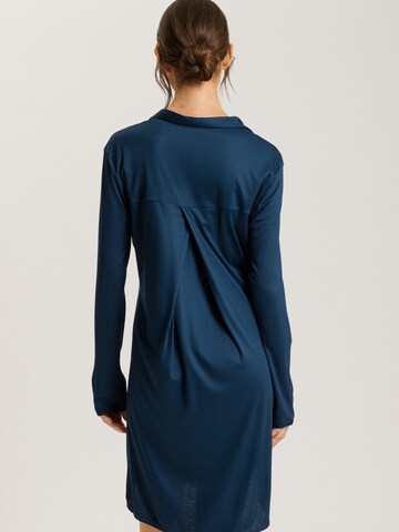 Hanro Pajama shirt ' Central ' in Blue