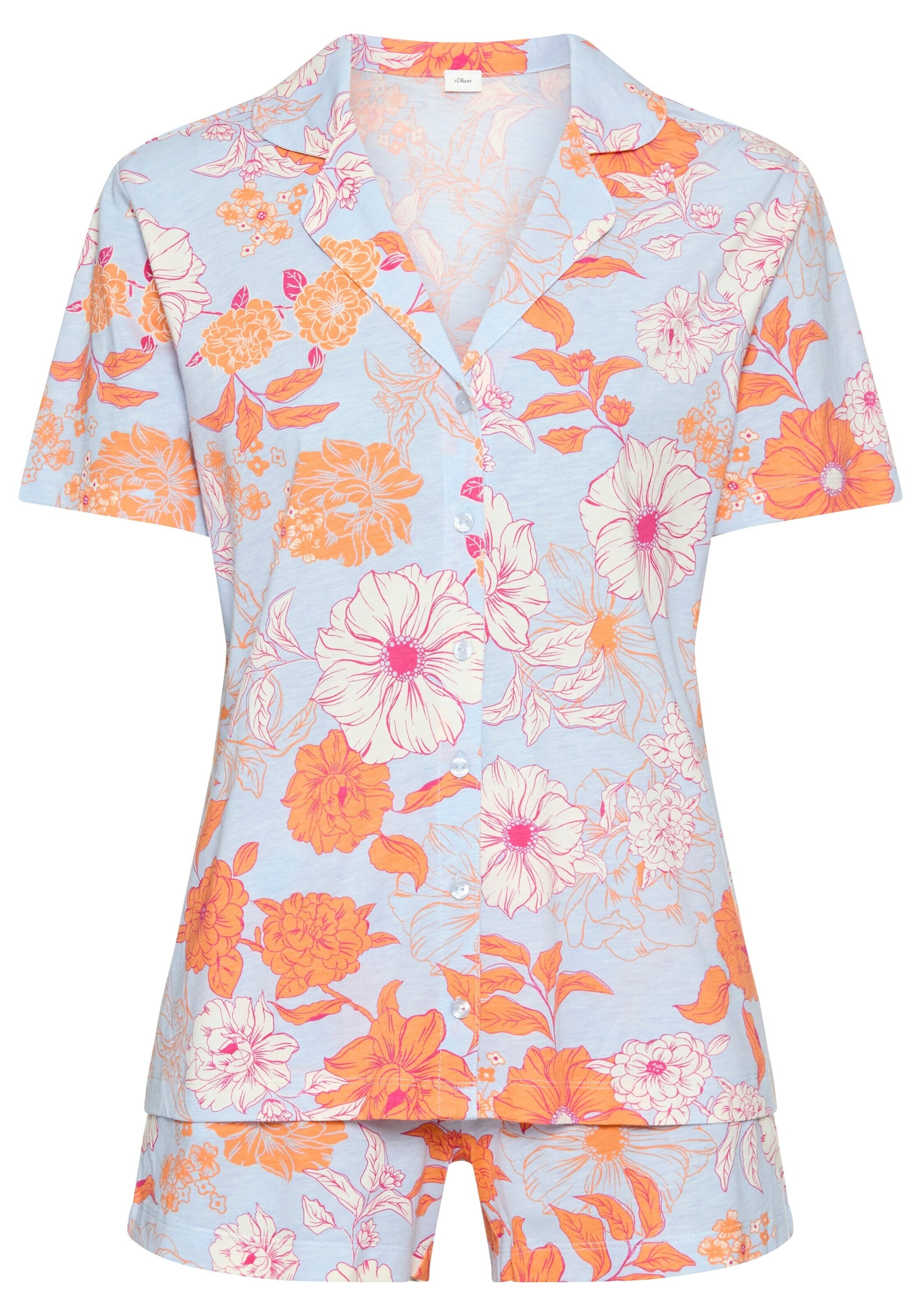 s.Oliver - Calções de pijama em azul: frente