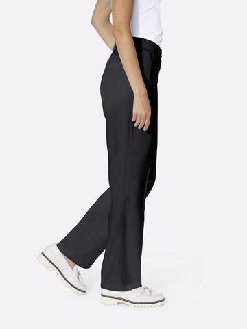 regular Pantaloni con piega frontale di heine in nero