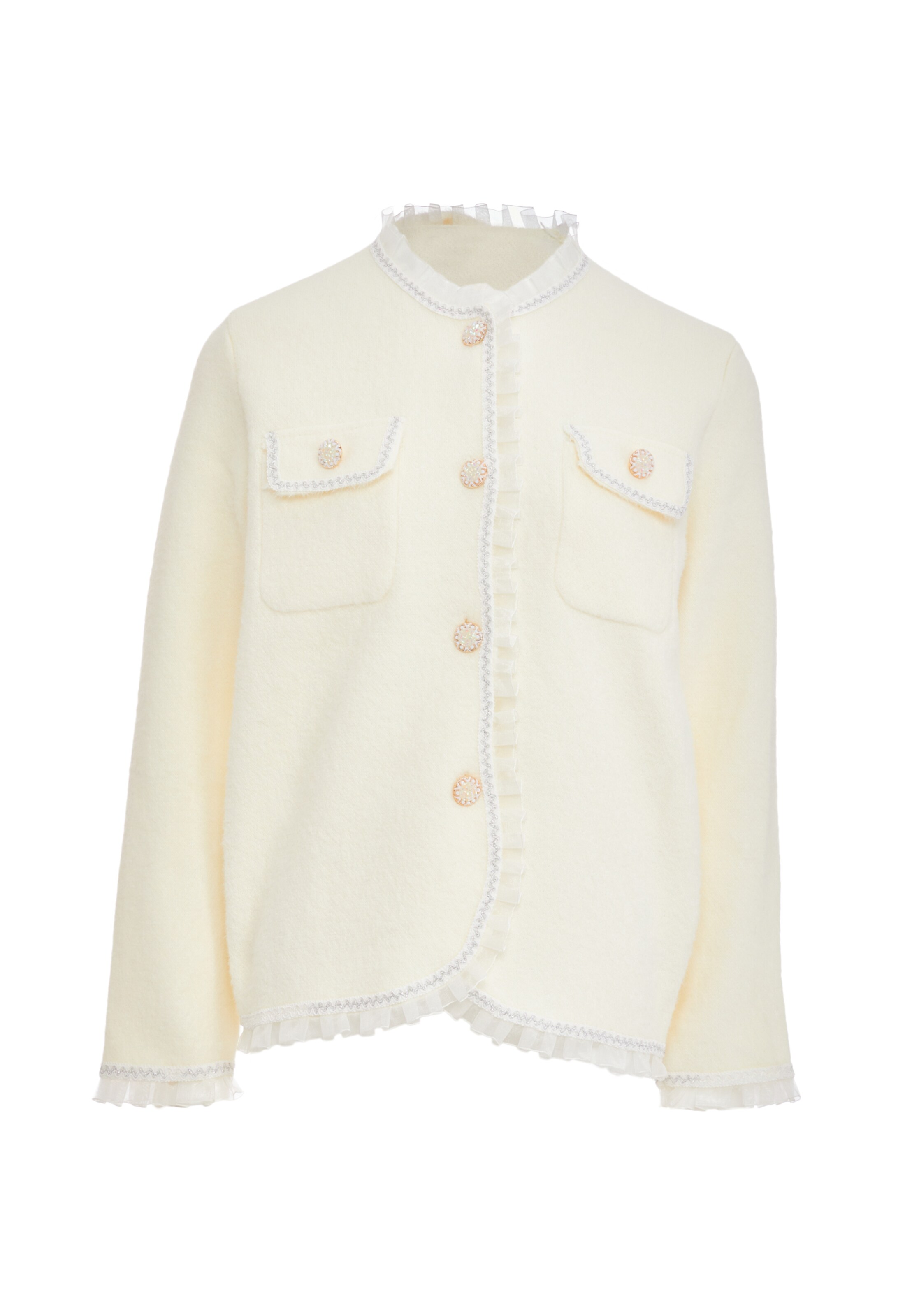 CARNEA Cardigan i hvid: forside