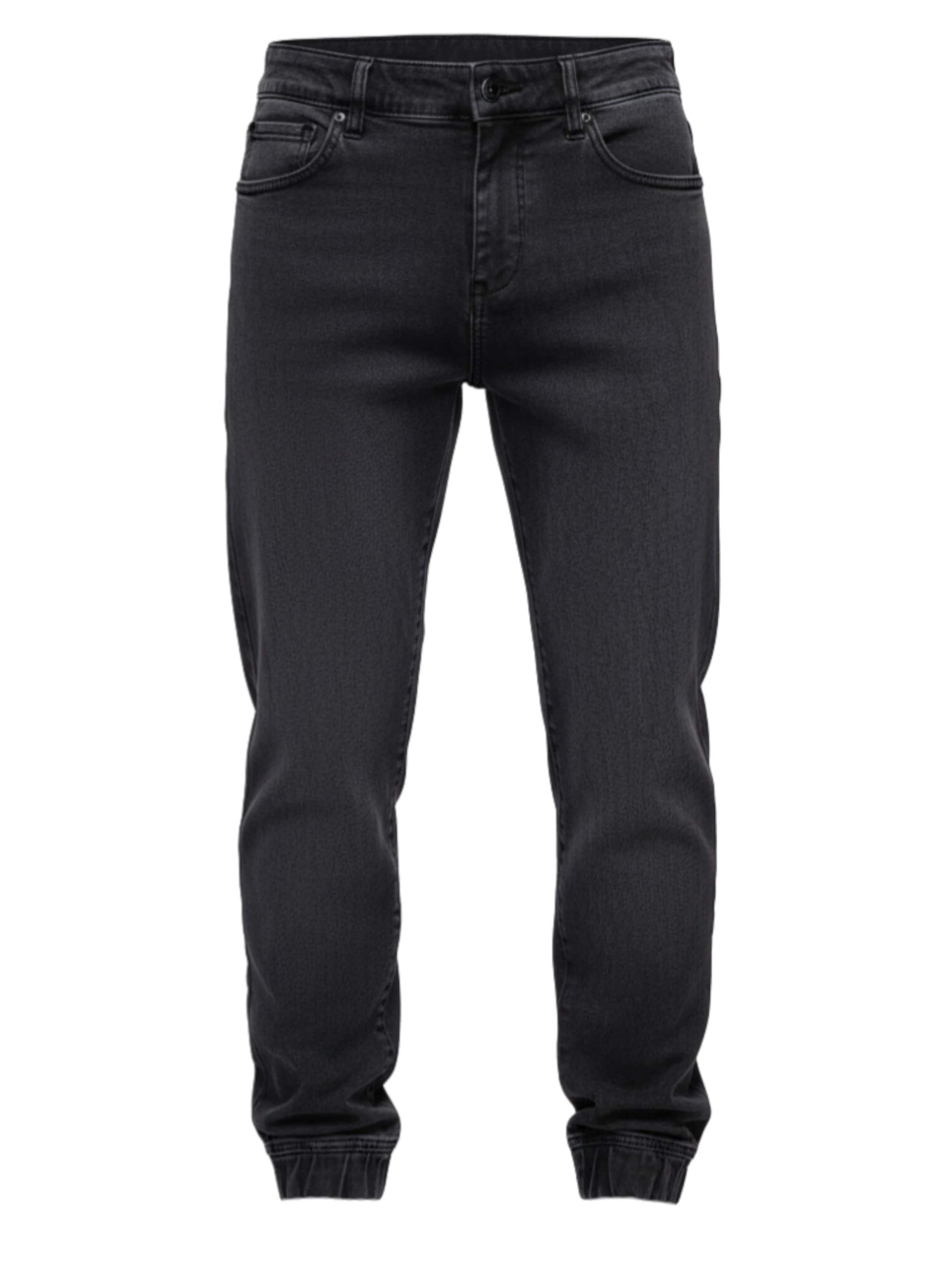 Ombre Regular Jeans 'OM-PADJ-0265' in Zwart: voorkant