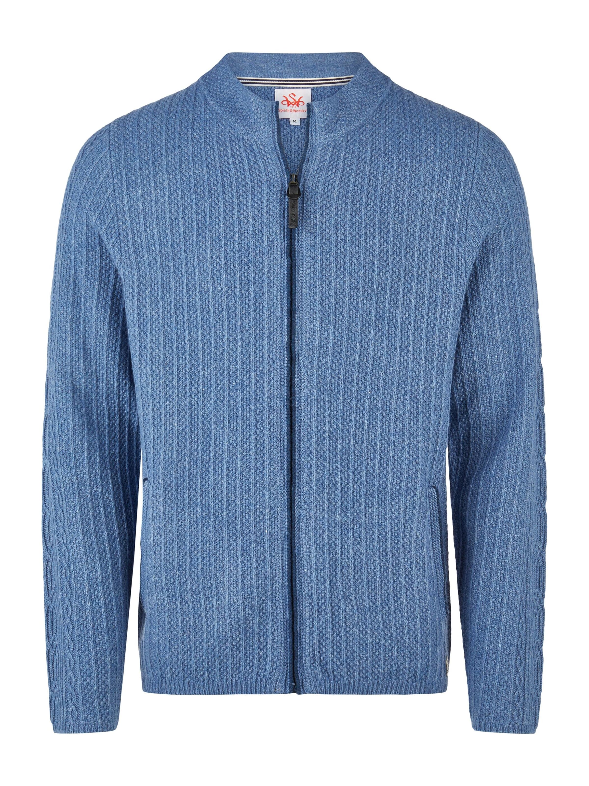 Vestes en maille 'Hagen' SPIETH & WENSKY en bleu : devant