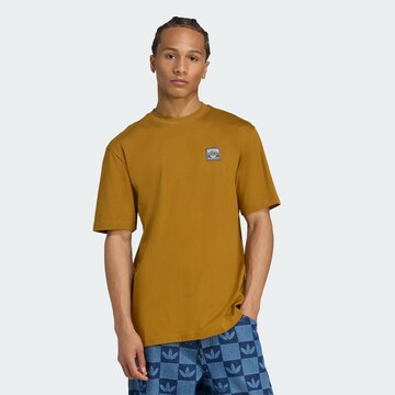 T-Shirt 'Wabash' ADIDAS ORIGINALS en marron : devant