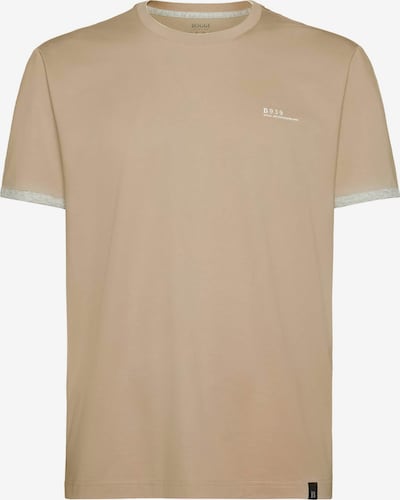 Boggi Milano T-Shirt in dunkelbeige / graumeliert / weiß, Produktansicht